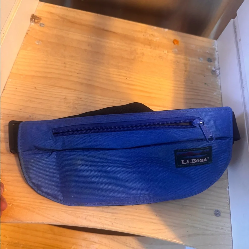 Vintage 90s L.L. Bean Fanny pack Blue Waist Bag